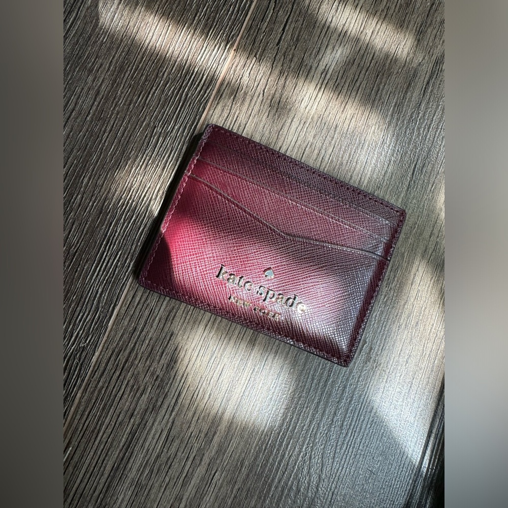 Kate Spade Maroon Card Holder